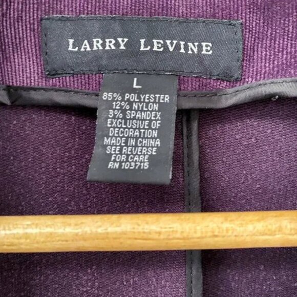 Larry Levine - Vintage Velveteen Purple Blazer - Picture 8 of 11